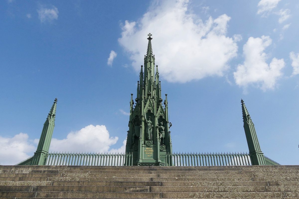 The National Monument on the Kreuzberg hill in Berlin